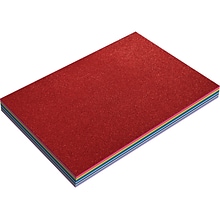 Better Office Glitter EVA Foam Sheets, Assorted Colors, 20/Pack (01151)