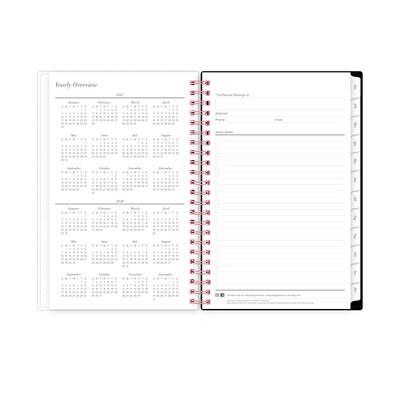 2027 Blue Sky Orange Glow 5" x 8" Calendar Year Weekly & Monthly Standard Planner, Plastic Cover (157914)