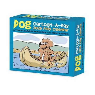 2026 Willow Creek Dog Cartoon-a-Day by Jonny Hawkins 6.2" x 5.4" Day-to-Day Calendar (54130)