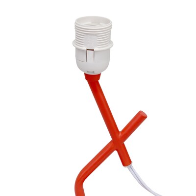 Simple Designs Abstract 17.13" LED Table Lamp, Orange (LT1172-ORG)