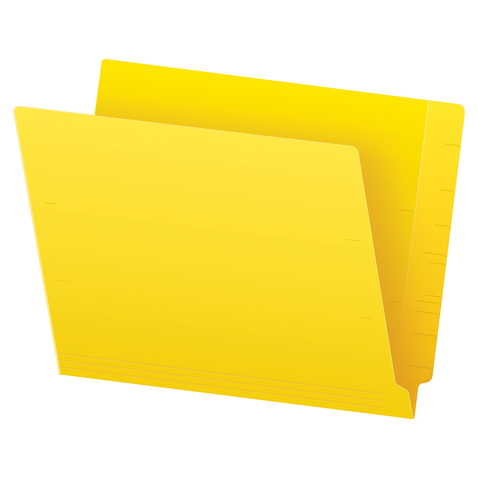 Pendaflex Recycled End Tab File Folder, Straight Cut, Letter Size, Yellow, 100/Box (H110DY)