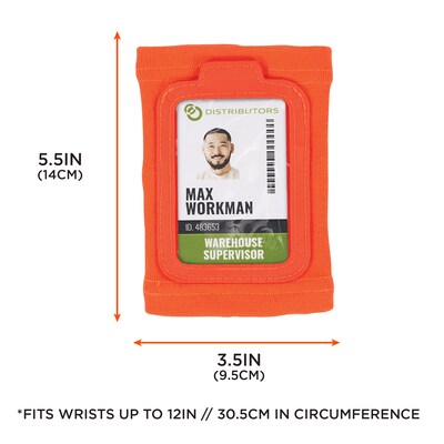 Ergodyne Squids 3388 Armband ID Badge Holder, Orange (19961)