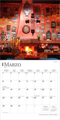 2026 BrownTrout Cocinas Mexicanas Kitchens of Mexico 12" x 12" Monthly Wall Calendar (9798330702978)