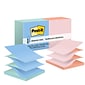 Post-it Pop-up Notes, 3" x 3", Beachside Café Collection, 90 Sheet/Pad, 12 Pads/Pack (R330UALT)