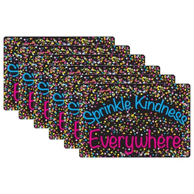 Ashley Smart Poly Computer Mouse Pad, 8" x 10", Sprinkle Kindness Everywhere, 6/Pack (ASH12505-6)
