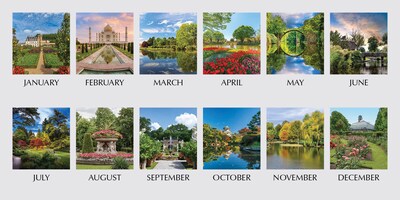 2026 House of Doolittle Earthscapes Gardens 4.25" x 8.5" Monthly Desk Top Tent Calendar (309-26)