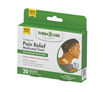 TheraCare Pain Relief Medicated Patch, 20 Patches/Pack (24-90720)