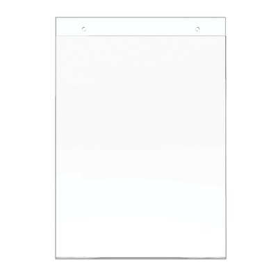 Deflecto Anti-Glare Wall Mount Sign Holder, 8.5"W x 11"H, Clear Acrylic (878201)