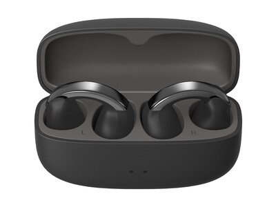 JVC Nearphones Wireless Open-Ear Earbuds, Bluetooth, Black (HANP1TB)