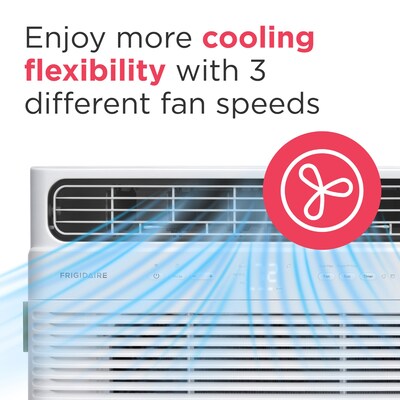 Frigidaire 115-Volt 8,000 BTU Inverter Smart Window- Mounted Air Conditioner with Remote, WiFi Enabled, White (FHWW085WE1)