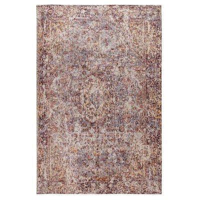 Flash Furniture Katherine Collection Polyester 84.5 x 60 Rectangular Handmade Rug, Red (RCEG202125