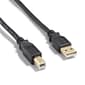 NXT Technologies™ 16' USB B to USB A Cable, Male to Male, Black (NX29931)