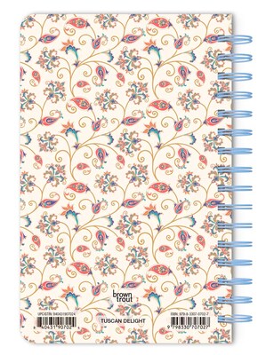BrownTrout Tuscan Delight 5.25 x 8.25 Academic & Calendar Year Personal Organizer, Multicolored (9