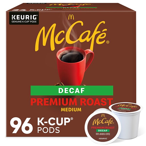 McCafe Premium Roast Decaf Coffee Keurig® K-Cup® Pods