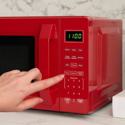 Farberware 0.7 cu. ft. Countertop Microwave, Red (FMO07WEIRD)