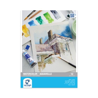 Van Gogh 11" x 15" Watercolor Sketch Pad, 12 Sheets/Pad, 2/Bundle (VNG94178006-2)