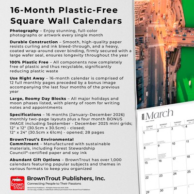 2026 BrownTrout Chicago 12" x 12" Monthly Wall Calendar (9798330702848)