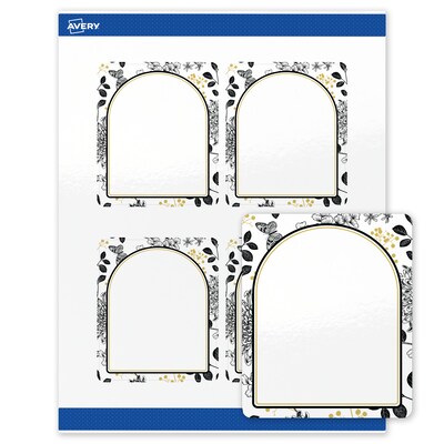 Avery Rectangle Laser/Inkjet Multipurpose Labels, 4 x 3-1/3, White, 40/Pack (19479371014)