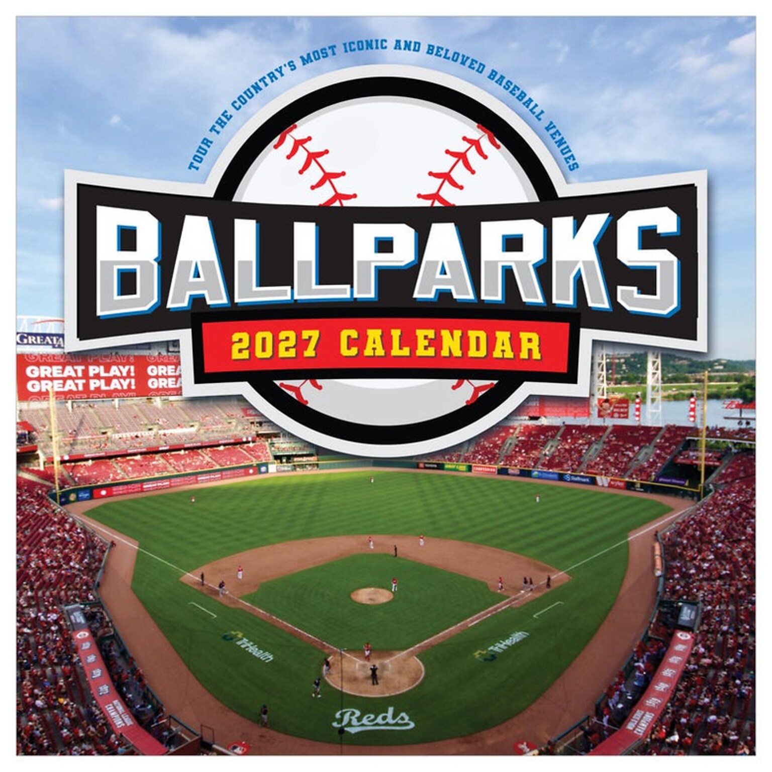 2027 TF Publishing Ballparks 11 x 12 Monthly Wall Calendar, Multicolored (27-1051)