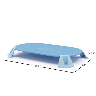 Foundations Podz Stackable Fabric Cot, Toddler, 42.25 x 27.9, Blue (FND4611037)