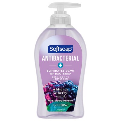 Softsoap Antibacterial Liquid Hand Soap, White Tea & Berry Scent, 6/Carton (US03574ACT)