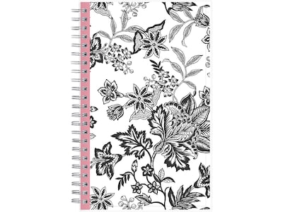 2025 Blue Sky Analeis 5 x 8 Weekly & Monthly Planner, Plastic Cover, White/Black (100003-25)
