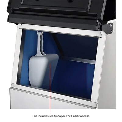 Global Industrial Nexel Modular Ice Machine With Storage Bin, Air Cooled, 500 Lb. Production/24 Hrs. (243032)