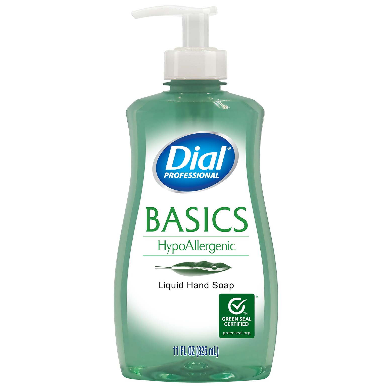 Dial Professional Basics Hypoallergenic Liquid Hand Soap with Aloe, 11 Fl. Oz., 12/Carton (1700035488)