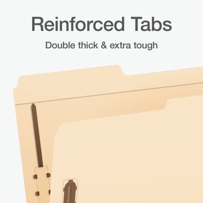 Pendaflex Heavy Duty File Folder, 1-Tab, Assorted, Legal Size, Manila, 50/Box (1007063)