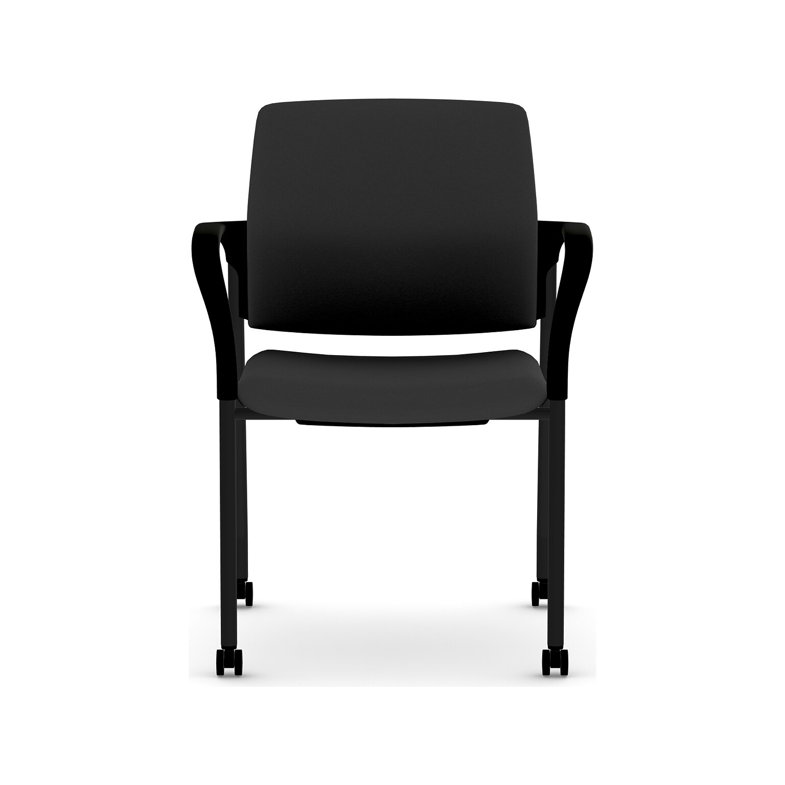 HON Ignition Fabric Multipurpose Stacking Chair, Black (HIGS6.F.H.U.CU10.T)