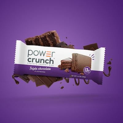 Power Crunch Triple Chocolate Protein Bar, 16.9 oz., 12 Bars/Box (XUS44274)