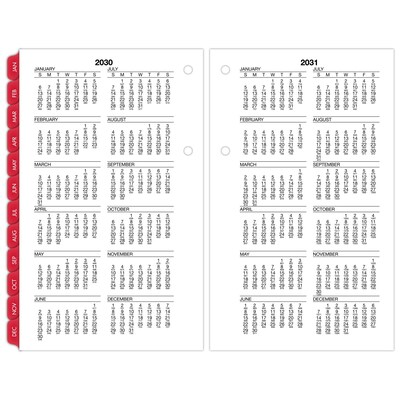 2027 AT-A-GLANCE Burkhart's Day Counter 7.5" x 4.5" Daily Calendar Refill Pages, White/Black (E712-50-27)