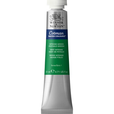 Winsor & Newton Watercolor Paint Tube, Intense Phthalo Green (WNX0308329)