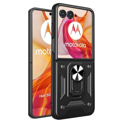 SaharaCase Raider Series Kickstand Case for Motorola Razr+ (2024), Scorpion Black (CP00629)