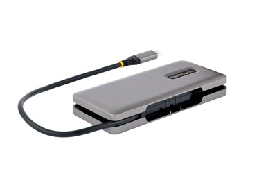 StarTech Portable 12.6 4-Port USB-C Hub with 100W Power Delivery, Gray (HB31CM4CPD3)
