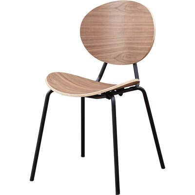 Lorell Bentwood Plywood Cafe Guest Chairs, Walnut, 2/Carton (LLR42962)