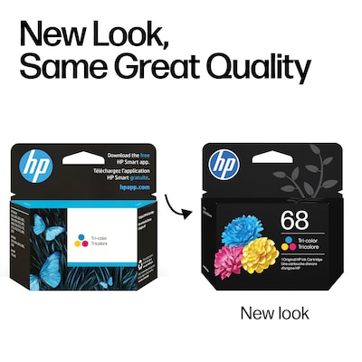 HP 68 Tri-color Standard Yield Ink Cartridge, Prints Up to 120 Pages (7FP20TN)