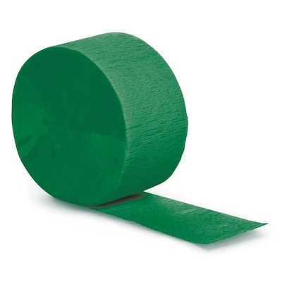 Creative Converting Touch of Color Streamer, Emerald Green, 12/Pack (078330)