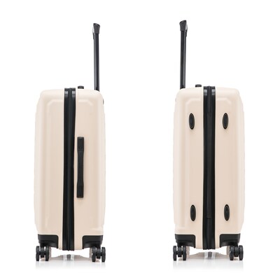 US Army FOX 24" Hardside Suitcase, 4-Wheeled Spinner, TSA Checkpoint Friendly, Sand (USLFOX00M-SAN)