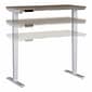 Bush Business Furniture Move 40 Series 28-48 Adjustable Standing Desk, Modern Hickory/Cool Gray Me