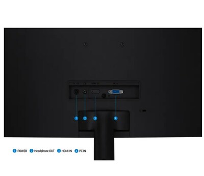 Samsung 27" Curved 100Hz LED Gaming Monitor, Built-in Speakers, Black (LS27D396GANXZA)
