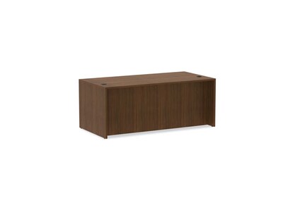 Alera Valencia Series 71" Straight Front Desk Shell, Modern Walnut (ALEVA217236WA)