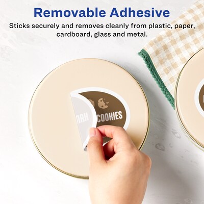 Avery Laser/Inkjet Oval Multipurpose Labels, 4.25 x 2.5, White, 300 Labels/Box (94058)