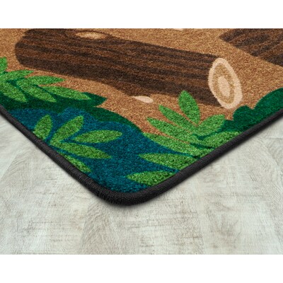 Joy Carpets Campfire Fun Nylon 78 x 109 Machine Tufted Rug, Multicolored (2015D)