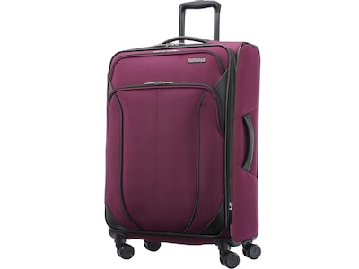 American Tourister 4 Kix 2.0 Polyester 4-Wheel Spinner Luggage, Purple Orchid (142353-2011)