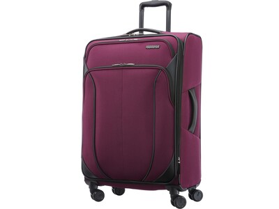 American Tourister 4 Kix 2.0 Polyester 4-Wheel Spinner Luggage, Purple Orchid (142353-2011)