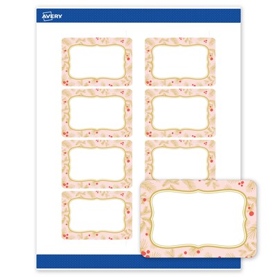 Avery Rectangle Multipurpose Labels, 2 x 3, White, 80/Pack (19479370477)
