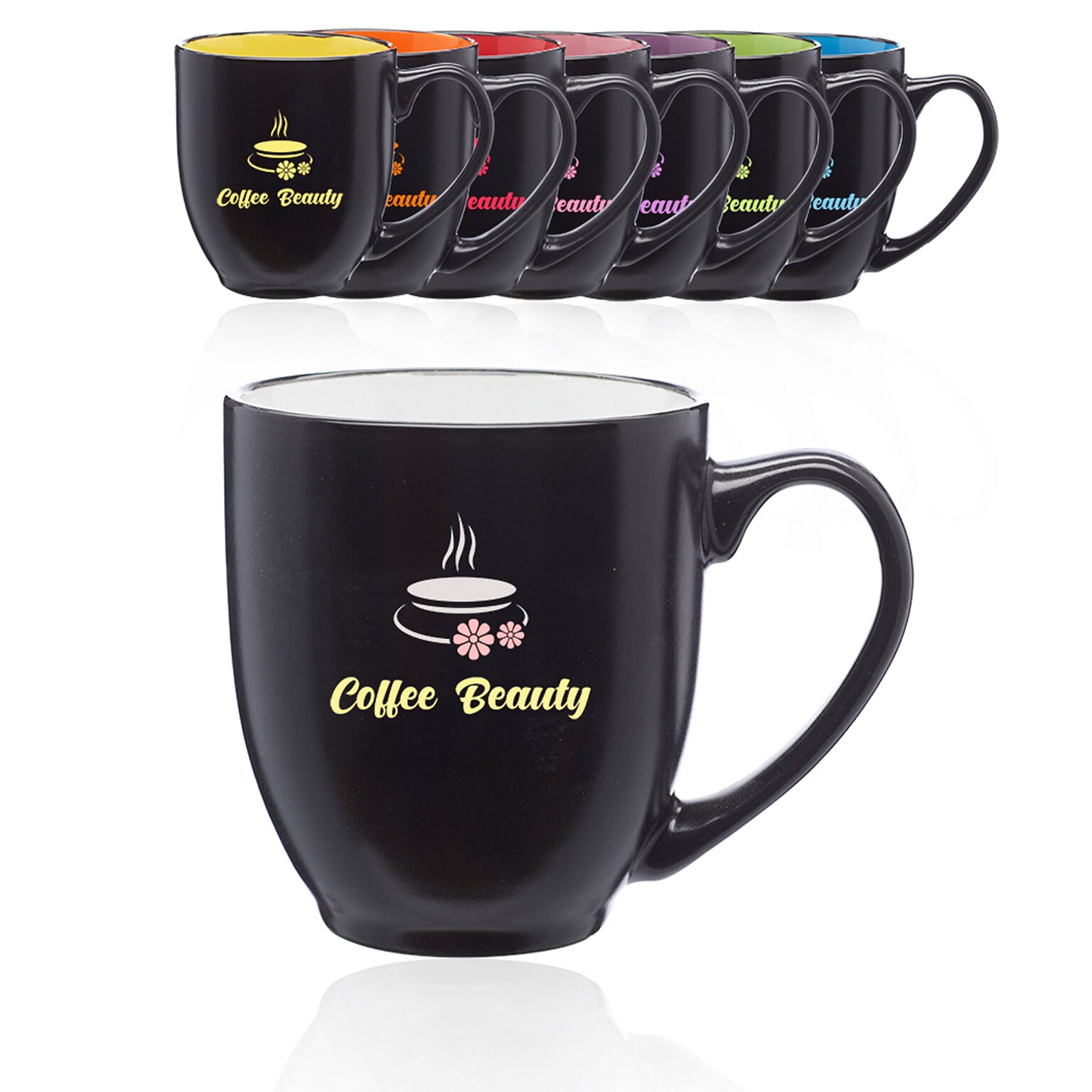 BISTRO TWO-TONE CERAMIC MUG 16 OZ