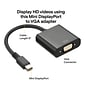 NXT Technologies™ 0.5 Mini DisplayPort/VGA Audio/Video Adapter, Black (NX29744)