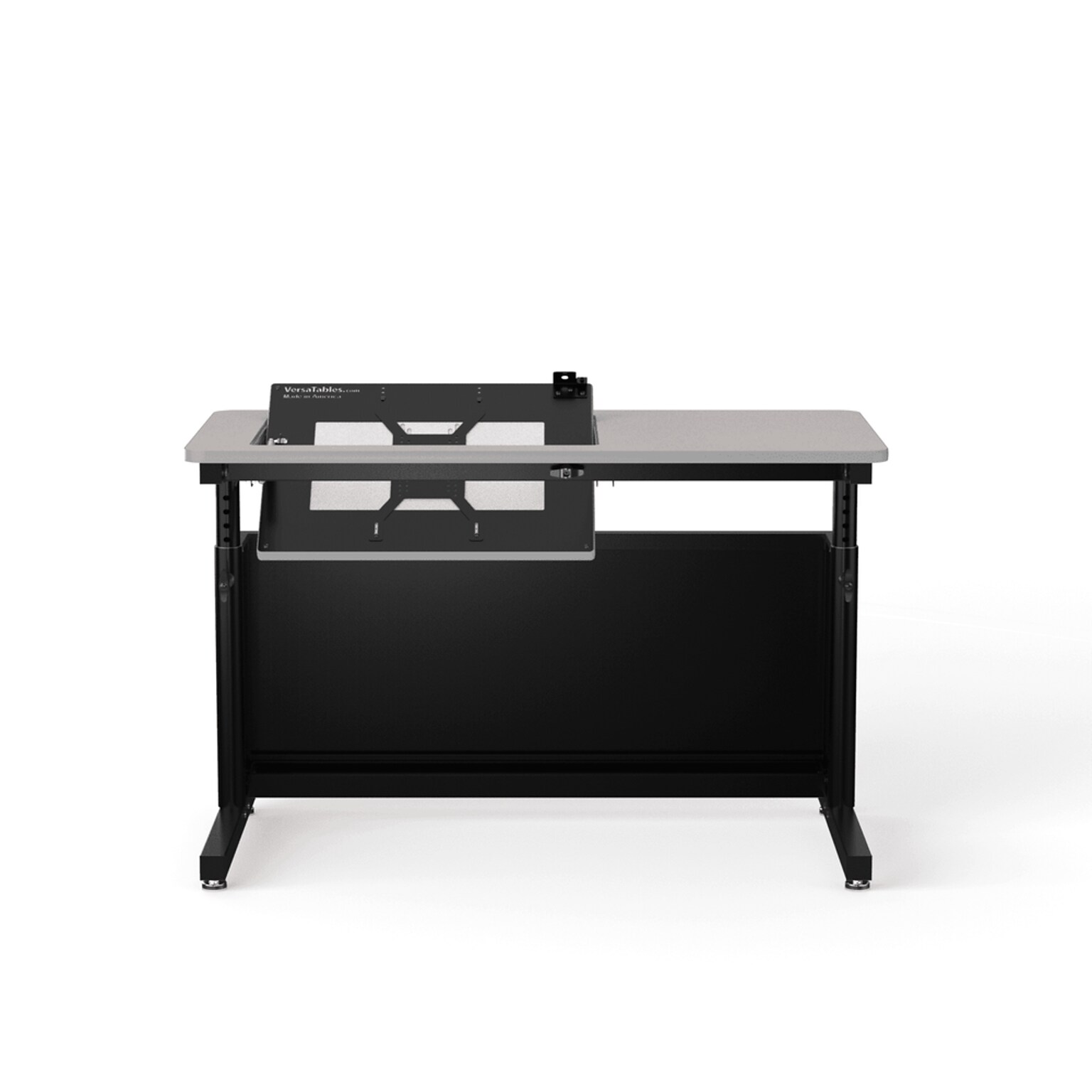 VersaDesk Revolution 48W Manual Adjustable Standing Computer Table, Grey/Black (RST4824-BG)